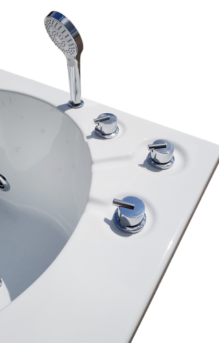 Ванна акриловая гидромассажная Royal Bath HARDON RB083100DL 200х150 пристенная прямоугольная с каркасом - фото 4