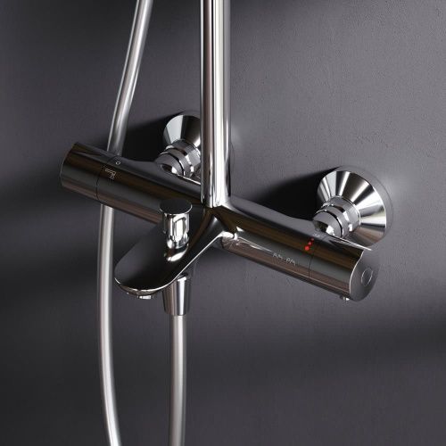 Душевая стойка Am.Pm Like F0780564 настенная цвет хром с термостатом - фото 4