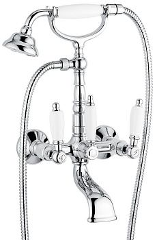 Смеситель для ванны Emmevi Deco Ceramic 121611/CR настенный хром