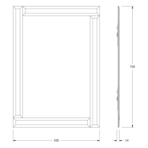 Зеркало Evoform Style BY 0802 50х70 подвесное - фото 2