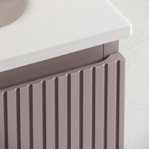 Тумба под раковину Sancos SNOB T SNT100LSM 100х40 подвесная цвет бежевый - фото 4