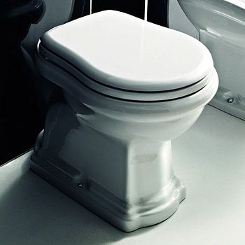 Чаша унитаза приставная Kerasan Retro 101101 цвет белый без сиденья душевой смыв