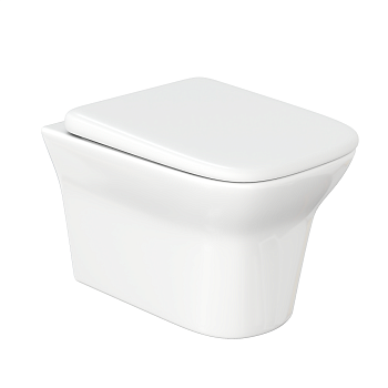 Унитаз подвесной Cerutti SPA CT8780 белый с сиденьем микролифт безободковый каскадный смыв