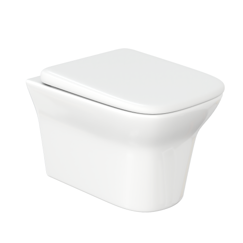 Унитаз подвесной Cerutti SPA CT8780 белый с сиденьем микролифт безободковый каскадный смыв