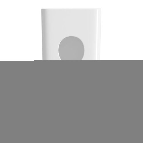 Раковина из сантехнического фарфора Wellsee Callipy Art 33890300S 40х40 напольная цвет белый глянцевый 1 отверстие под смеситель - фото 4