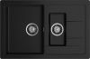 Кухонная мойка Granfest Quadro Q-775KL черный 75х50 цвет черный поверхность матовая