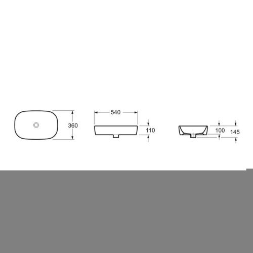 Раковина из сантехнического фарфора Lavinia Boho Bathroom Sink 33311002 50х40 накладная цвет белый без отверстий под смеситель - фото 5