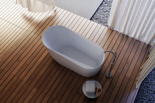 Ванна акриловая Abber AB9491-1.7 170х80 отдельностоящая овальная с каркасом - фото 4