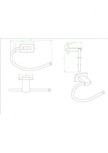 Бумагодержатель CeramaLux Azzuro 95606 - фото 2