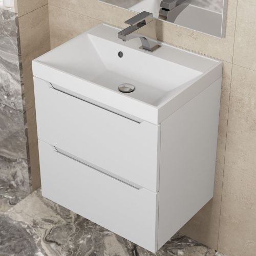 Раковина из искусственного камня Uperwood Classic 2911020335 50х30 полувстраиваемая цвет белый - фото 5