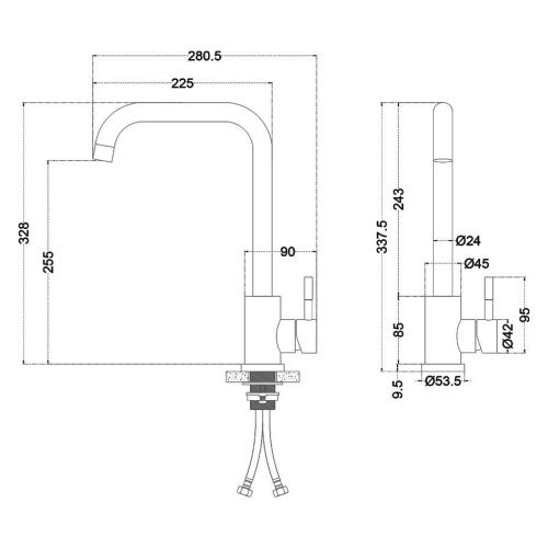Смеситель для кухни Melana Tondo 610104 на мойку - фото 3