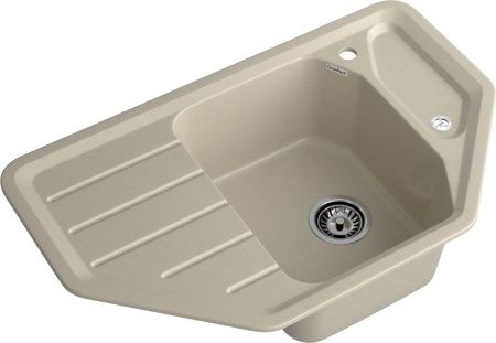 Кухонная мойка Granfest Corner C-800E топаз 80х50 цвет серый поверхность матовая