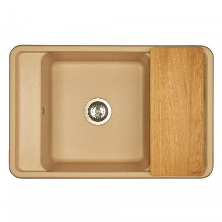 Кухонная мойка Aquaton Беллис 1A725032BS260 80х50 цвет бежевый поверхность матовая