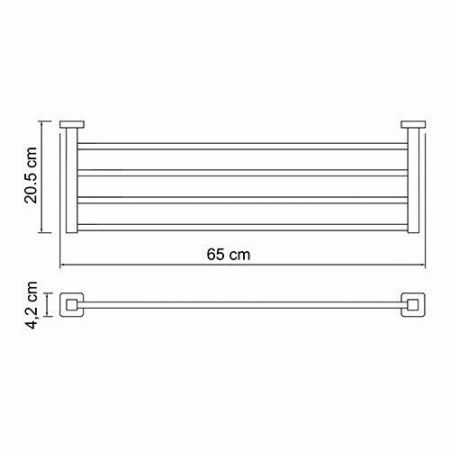 Полка в ванную комнату WasserKRAFT 6511