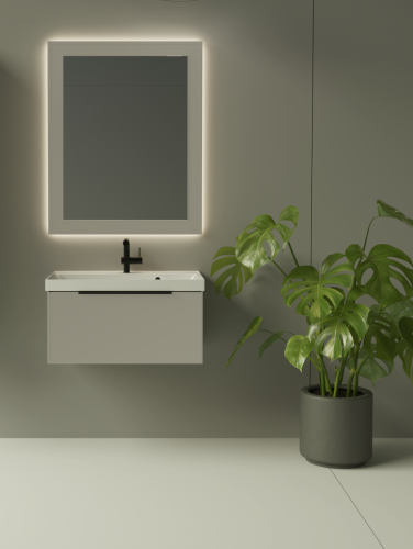 Зеркало с подсветкой La Fenice Cubo Cappuccino FNC-02-CUB-C-80-60 80х60 - фото 3