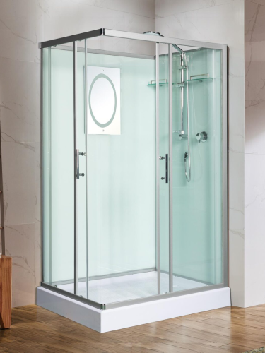 Душевая кабина WeltWasser WW500 10000003270 100х100 квадратная без крыши ориентация универсальная - фото 4
