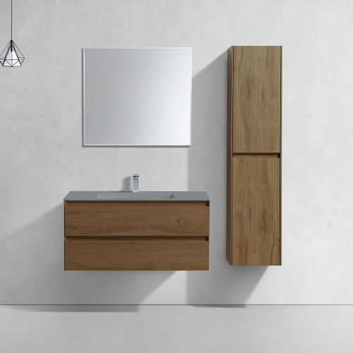 Тумба под раковину Vincea Luka VMC-2L100TO 100х50 подвесная цвет коричневый