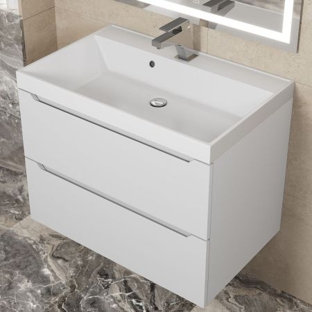 Тумба под раковину Uperwood Tanos 291020243 70х50 подвесная цвет белый