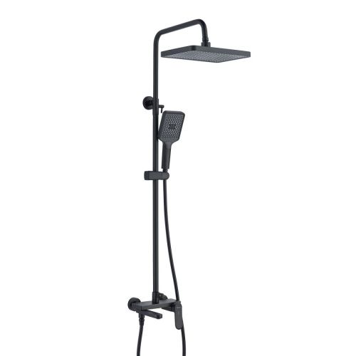 Душевая стойка Shevanik S4536H настенная цвет черный - фото 2