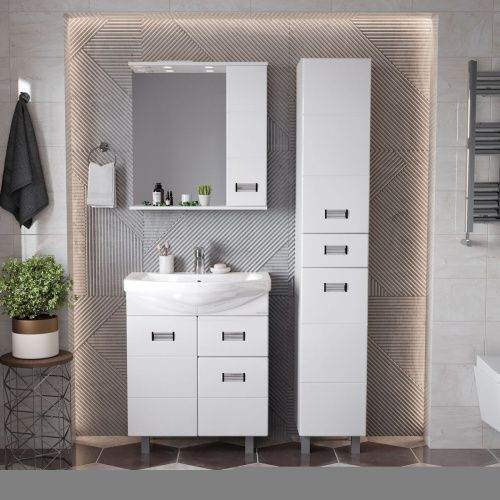 Зеркало-шкаф Onika Балтика 206704 70х70 подвесной цвет белый - фото 5