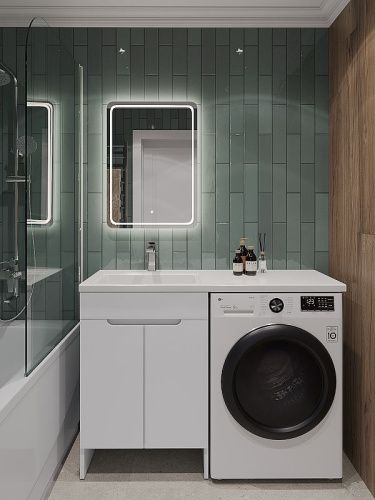 Тумба с раковиной Orange Kandy OPKD-120TUW+RAL 120х50 цвет белый - фото 4