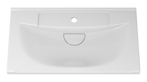 Раковина мебельная из искусственного камня Misty EVVA 70 Р-Евв14070-Д 70х40 накладная цвет белый - фото 2