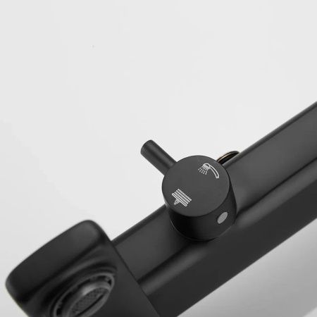 Душевая стойка Shevanik S8536H настенная цвет черный