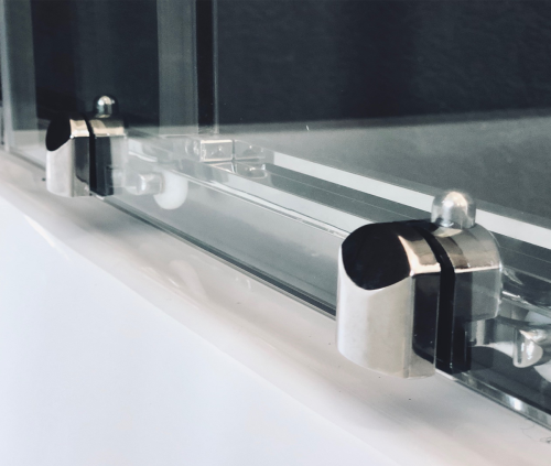 Душевой уголок Royal Bath BK RB100BK-T-CH 100х100 стекло прозрачное профиль хром с поддоном - фото 3