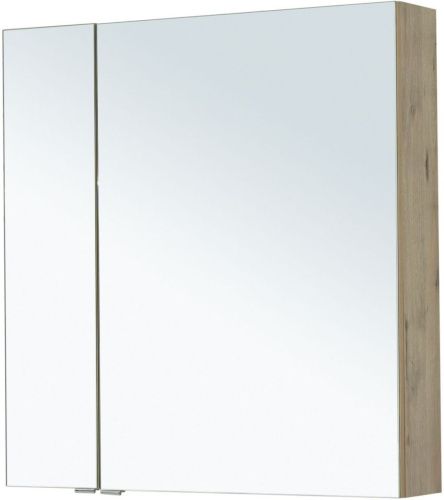 Зеркало-шкаф Aquanet Алвита New 00277537 80х17х85 подвесной цвет коричневый - фото 3