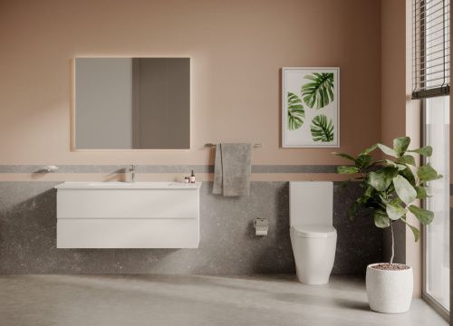 Тумба с раковиной Creavit Alinda AD0100.10 100х40