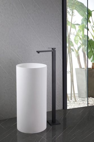 Смеситель Abber Daheim AF8241B напольный черный - фото 2