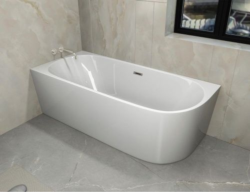 Ванна акриловая Cerutti SPA CT10090 170х75 отдельностоящая асимметричная с ножками - фото 2