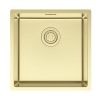 Кухонная мойка Paulmark LASSAN 44 UNI LA44-LG 40х40 цвет золото поверхность брашированная