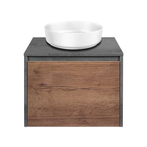 Тумба под раковину Vincea Mesa VMC-2MS600TB 60х50 подвесная цвет коричневый - фото 5