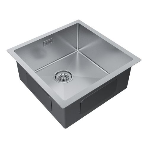 Кухонная мойка Paulmark GERBERG 44 UNI PM214444-BS 40х40 цвет нержавеющая сталь поверхность брашированная - фото 2