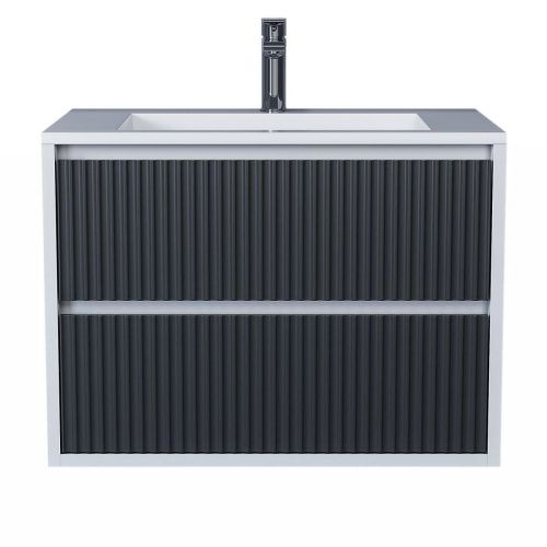 Тумба с раковиной Uperwood Next Premium 3930205163 70х50 цвет серый - фото 4