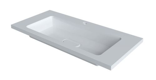 Раковина из искусственного камня Taliente 4627173210447 100х50 накладная цвет белый - фото 2