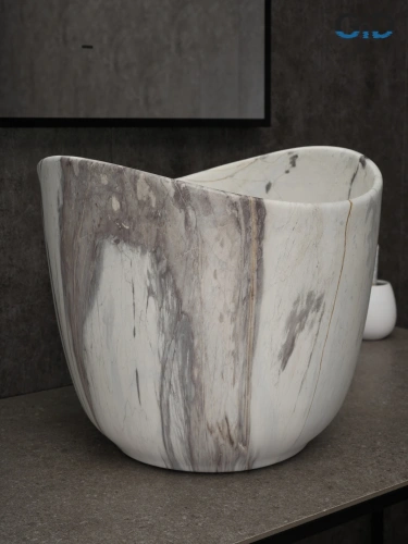 Раковина керамическая Gid Creativo 54479 40х40 накладная цвет многоцветный без отверстий под смеситель - фото 5