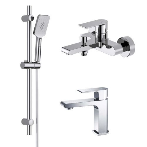 Комплект смесителей Aquatek ЛИРА AQ1430CR хром