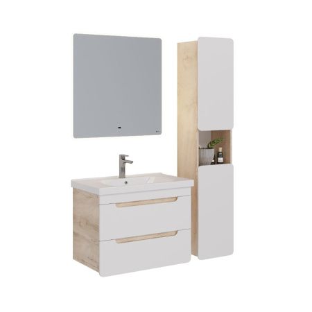 Тумба под раковину LeMark Olivia LM08OL80T 80х40 подвесная цвет белый