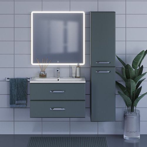 Тумба с раковиной Uperwood Foster 291020541 80х50 цвет серый - фото 3