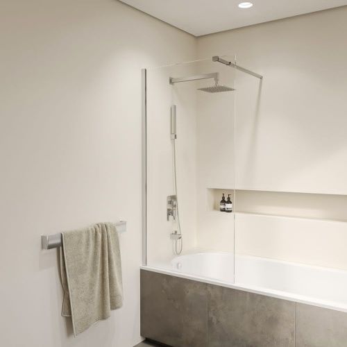 Душевая шторка на ванну RGW Screens 35115209-11 90х150 стекло прозрачное профиль хром ориентация универсальная - фото 3