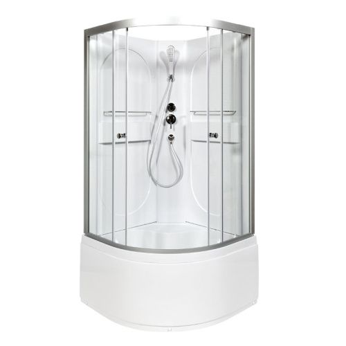 Душевая кабина AvaCan L610N 100х100 четверть круга без крыши ориентация универсальная - фото 2