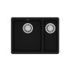Кухонная мойка LeMark Sinara 550.2-u 9910079 55х40 цвет черный поверхность матовая