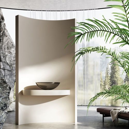 Раковина из полиэфирной смолы Abber KRISTALL AT2802Onyx 50х40 накладная цвет черный без отверстий под смеситель - фото 3