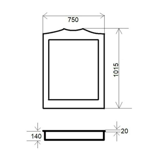 Зеркало Orange Классик F7-75ZE3 80х100 - фото 4