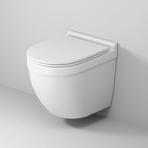 Унитаз подвесной Grossman Торнадо GR-4483MSQ белый с сиденьем микролифт безободковый смыв торнадо - фото 5