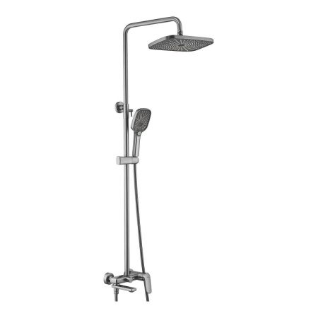 Душевая стойка Shevanik S8536T настенная цвет оружейная сталь