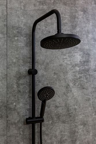 Душевая стойка Orange O-Shower OW02b настенная цвет черный - фото 3