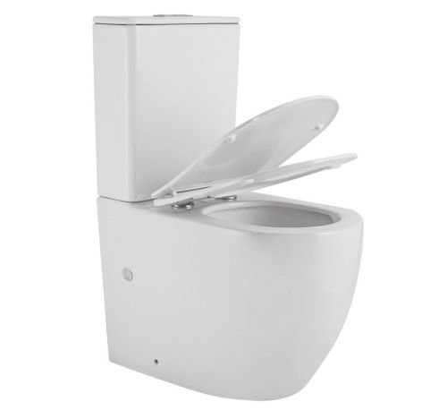 Унитаз напольный Art&Max Parma AM6089CPRVTSC белый с сиденьем микролифт смыв торнадо - фото 5